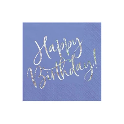 Abbildung von PartyDeco Servietten Happy Birthday 20 Stück 33x33cm 3 lagig Papierservietten Geburtstagsservietten