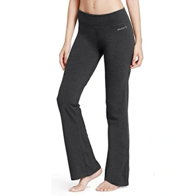 Abbildung von Baleaf Damen Flare Joga Fitness Hose lang, Grau, XXL