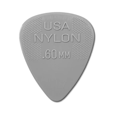 Abbildung von JIM DUNLOP Nylon Standard, Hellgrau, 0,60 mm, 72/Beutel.