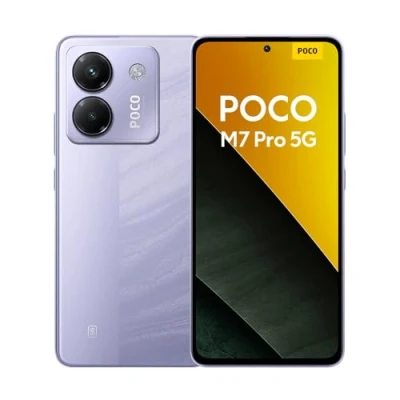 Abbildung von Xiaomi Poco M7 Pro 5G Smartphone, 12+256GB, Purple, Klare 50MP Sony Kamera mit OIS, 5110mAh Akku, 45W TurboCharge, 120Hz augenschonendes AMOLED Display