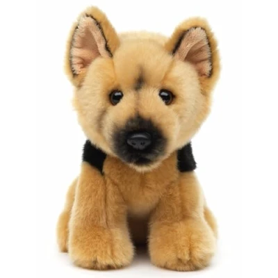 Abbildung von Uni Toys Deutscher Schäferhund, sitzend 19 cm (Höhe) Plüsch Hund Plüschtier, Kuscheltier