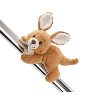 Abbildung von MagNICI Känguru Kelly 12cm braun Kuscheltier mit Magnet Plüschtier für Kühlschrank, Tafel, Metall &amp; vieles mehr, tolle Geschenkidee