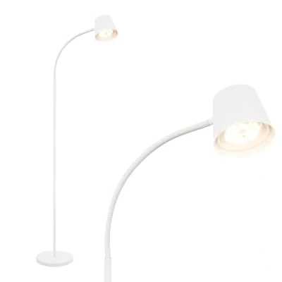 Abbildung von BRILONER LED Stehlampe kabellos mit Touch, stufenlos dimmbar, Akku &amp; Lichtquelle tauschbar, Stehleuchte, Leselampe, Wohnzimmerlampe, Deckenfluter, Standleuchte, 126,5 cm hoch, Weiß