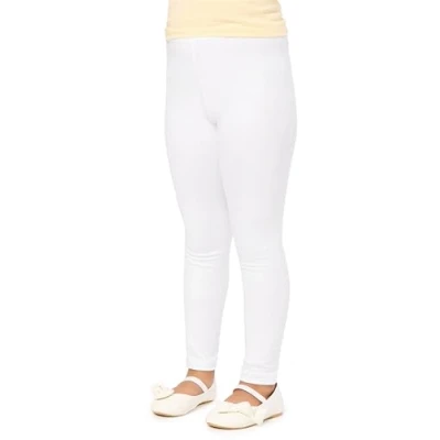 Abbildung von Merry Style Mädchen Lange Leggings aus Baumwolle MS10 225 (Weiß, 122 cm)