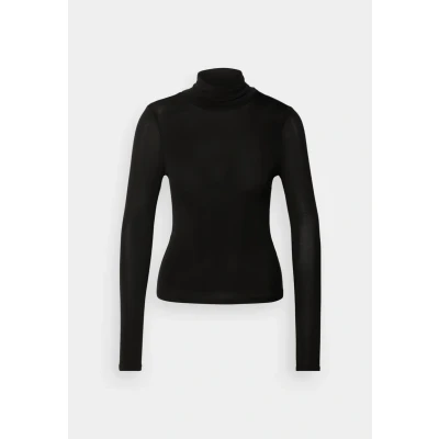 Abbildung von Scotch &amp; Soda CORE ROLL UP NECK LONG Sleeve Langarmshirt, Damen, Größe: XS, Black