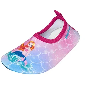 Abbildung von Playshoes Jungen Unisex Kinder UV Schutz Barfuß Meerjungfrau Aqua Schuhe, pink, 20/21 EU