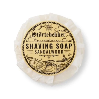Abbildung von Störtebekker® Premium Rasierseife Sandelholz 70g Handgefertigte Seife für ergiebigen Rasierschaum Perfekt die Rasur mit Rasierhobel &amp; Rasiermesser Vegane Damen Herren