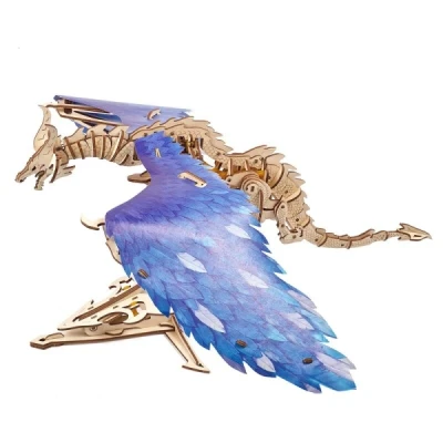 Abbildung von UGEARS 3D Holzpuzzle Erwachsene Sturmdrache Dragon Puzzle Modellbausatz für und Jugendliche aus Holz DIY Mechanisches Holzbausatz Drachen Modell mit Gummibandmotor