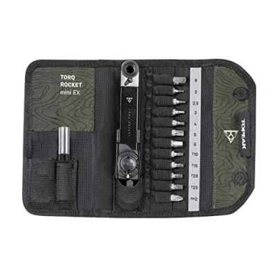 Abbildung von Topeak Unisex Erwachsene Torq Rocket Mini EX Werkzeug, Schwarz/Silber, 14.5 x 7 3 cm