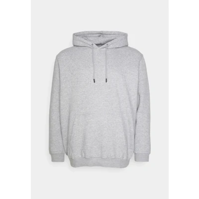 Abbildung von Jack &amp; Jones Herren Jjebradley Sweat Hood Noos Pls Kapuzenpullover, Light Grey Melange, 6XL Große Größen