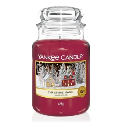 Abbildung von Yankee Candle Duftkerze im Glas (groß) / Christmas Magic Brenndauer bis zu 150 Stunden