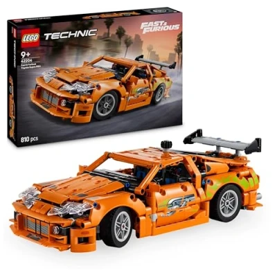 Abbildung von LEGO Technic Fast and Furious Toyota Supra MK4 Spielzeug Auto Mit 6 Zylinder Motor &amp; aufklappbaren Türen Modell Set für Jungen und Mädchen ab 9 Jahren Geschenkidee zum Geburtstag 42204
