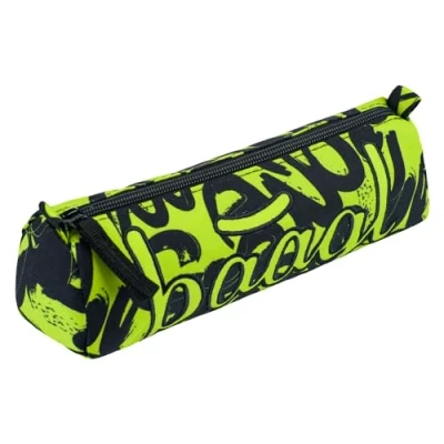 Abbildung von Baagl Platz Federmäppchen für Jungen Mädchen Teenager Schulmäppchen Schreibwaren Schulsachen Federtasche, Kinder Federmappe, Etui Schule (Lime)