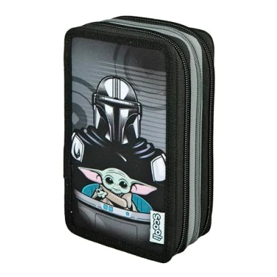 Abbildung von Scooli Tripledecker Star Wars Gefülltes Schüleretui mit hochwertigen Stiften &amp; Zubehör Ideal für Schule, Freizeit und unterwegs ab 6 Jahren