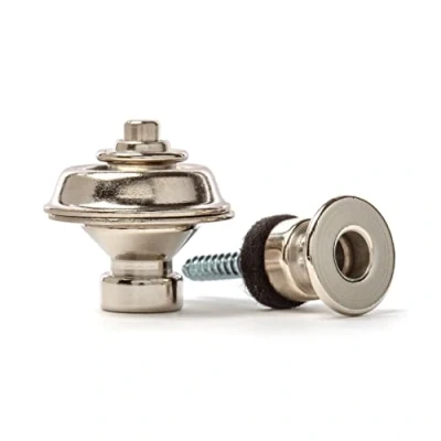 Abbildung von Jim Dunlop Traditional Straplock Set aus Nickel