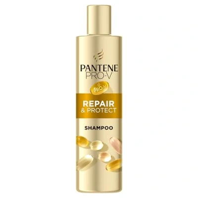 Abbildung von Pantene Pro V Repair &amp; Care Shampoo 250ml für Schwaches, Trockenes, Geschädigtes Haar, Reinigt Sanft, Schützt die Haarbindungen, Ohne Silikone, Mineralöle und Farbstoffe, Active Nutri Plex