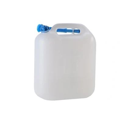 Abbildung von hünersdorff Wasserkanister ECO mit Auslaufrohr und unverlierbarer Deckelverschraubung, 22 L (mit Rohr), White