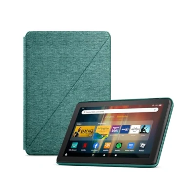 Abbildung von das neue Hülle von Amazon für Fire HD 8 Tablet (nur kompatibel mit Tablets der 12. Generation), smaragdfarben