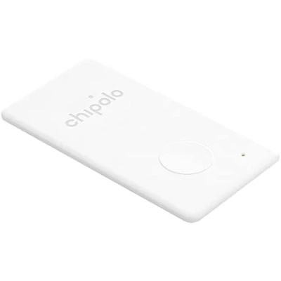Abbildung von Chipolo Card 1 Pack Brieftaschenfinder, Bluetooth Tracker für Brieftasche, Kostenlose Premium Funktionen, Funktioniert mit App (iOS und Android kompatibel) WEIß