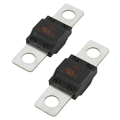 Abbildung von 2 Stück SeKi Midi Schraubsicherung Hochstromsicherung 40A Ampere bis 32V DC KFZ Auto LKW Streifensicherung
