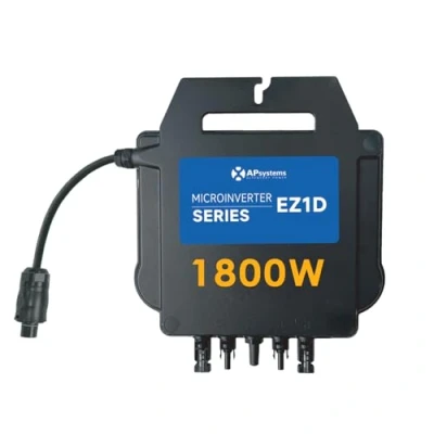 Abbildung von APsystems® Mikrowechselrichter EZ1D 1800W inkl. integrierter WLAN &amp; Bluetooth und VDE Relais, Plug Play ideal für Balkonkraftwerk