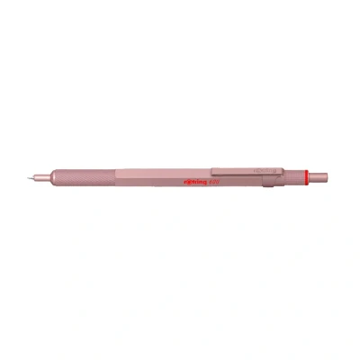 Abbildung von rOtring 600 Kugelschreiber mittlere Spitze Schwarze Tinte Roségold Schaft nachfüllbar