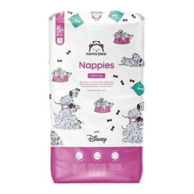 Abbildung von Amazon Marke: Mama Bear Disney Ultra Dry Windeln Größe 5+ (11 17 kg), Weiß, 72 Stück (1 er Pack)