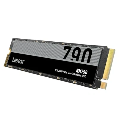 Abbildung von Lexar NM790 1TB SSD, PCIe Gen4x4 NVMe 1.4 M.2 2280 Bis zu 7400MB/s Lesen, 6500MB/s Schreiben, Solid State Laufwerk für PS5, PC, Laptop und Gamer