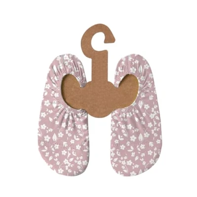 Abbildung von Slipstop Kinder Strandschuhe Anti Rutsch Sport Schuhe Schwimmschuhe Badeschuhe Urlaub Yoga für Mädchen Rose Flower Sonnenschutzfaktor 50+, Gr. 27 29
