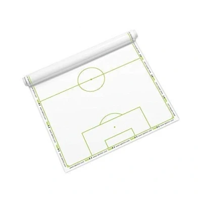 Abbildung von Taktifol Rolle Fußball 25 Bögen (60 x 80 cm), selbsthaftende, abwischbare Taktikfolie Trainerhilfe für Spielanalyse, Training &amp; Coaching