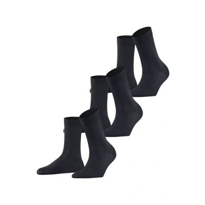 Abbildung von Falke Cotton Touch 3PACK Business &amp; Casual Socken, Damen, Größe: 35 38, Dark navy