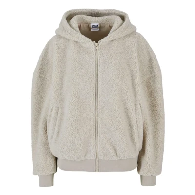 Abbildung von Urban Classics Fleecejacke, Damen, Größe: 3XL, Wetsand