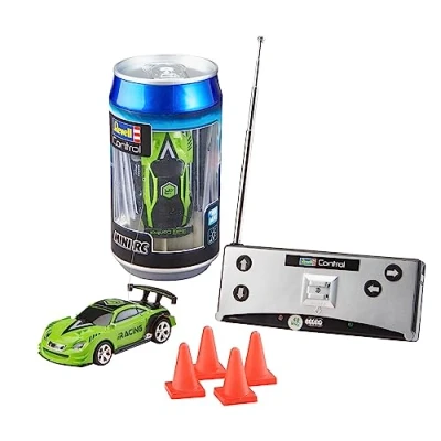Abbildung von Revell Control Mini RC Car Racer I Maßstab 1:43 Ideal für Kinder und Rennbegeisterte Zwei Betriebsfrequenzen packende Rennen Geeignet Innen Außenbereiche, Grüner