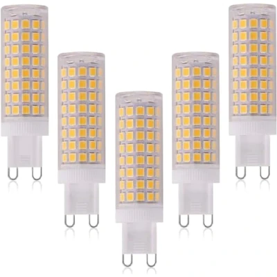 Abbildung von LEDGLE 10W G9 LED Lampen Warmweiß 3000K Kein Flimmern, Nicht Dimmbar, 900LM ersetzt 100W Halogenlampen, 5er Stück