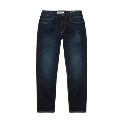 Abbildung von TOM Tailor TRAD Relaxed Jeans Straight Leg, Herren, Größe: 33x36, Used dark stone blue denim