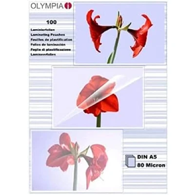 Abbildung von OLYMPIA Laminierfolie 100 X DIN A5 80 Mikron