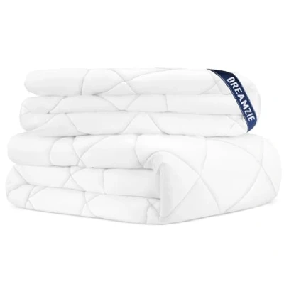 Abbildung von Dreamzie Bettdecke 135x200 4 Jahreszeiten 2 teilig Sommerdecke 150gsm+Ganzjahresdecke 135 x 200 300gsm＝Winterdecke 450gsm