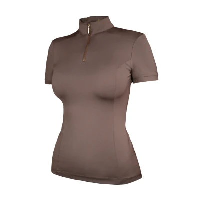 Abbildung von Equestrian Stockholm Champagne UV Protection Top Short Sleeve