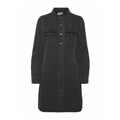 Abbildung von Vero Moda Vmjennie Jeanskleid, Damen, Größe: Medium, Black denim