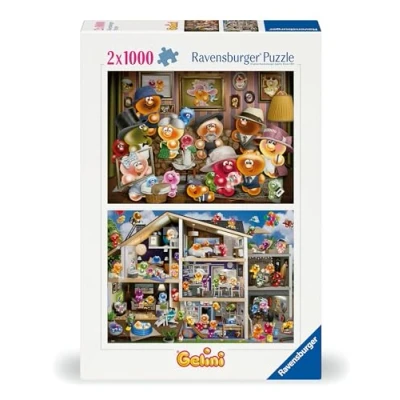 Abbildung von Ravensburger Puzzle 12000341 Lustige Gelinis 2x 1000 Teile für Erwachsene und Kinder ab 14 Jahren, Gelini