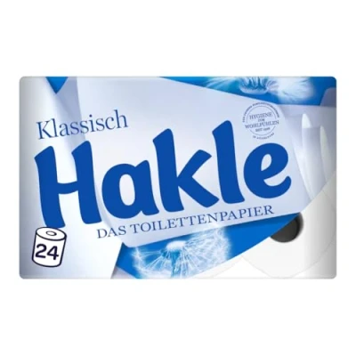 Abbildung von Hakle KLASSISCH Toilettenpapier 24 Rollen, Die Sanfte Reinigung und Pflege für Wohlbefinden