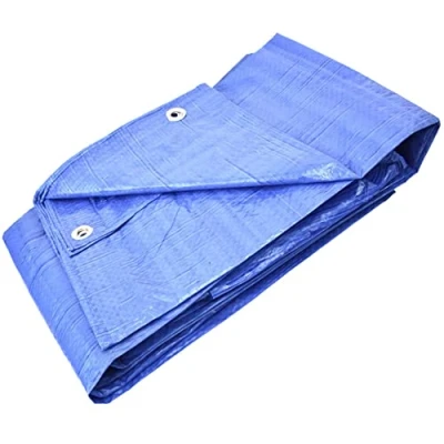 Abbildung von GARDENIX Allzweckplane, Abdeckplane, Gewebeplane, Schutzplane, Blau 60 g/m² (3m x 5m), Abdeckfolie, Plane Schützt vor Sonne, Regen, Schnee Ideal für Camping, Terrasse,
