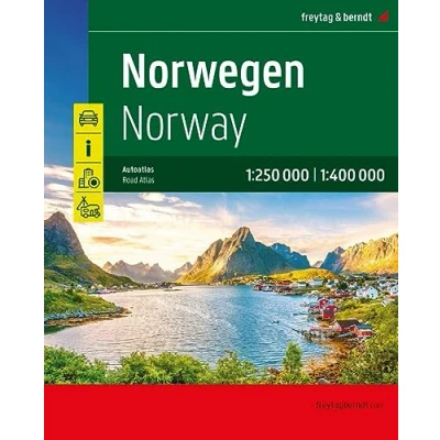 Abbildung von Norwegen, Autoatlas 1:250.000 1:400.000, freytag &amp; berndt: Superatlas mit Spiralbindung, Camping und Stellplätze, Freizeitinfos (freytag berndt Autoatlanten)