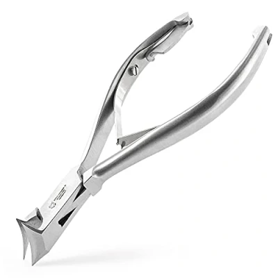Abbildung von OTTO HERDER NAGELZANGE Kopfschneider Fussnagelzange für starke Fußnägel 14cm aus Edelstahl 2cm Schnittfläche Nagelknipser auch Fussnägel und dicke eingewachsene Zehennägel