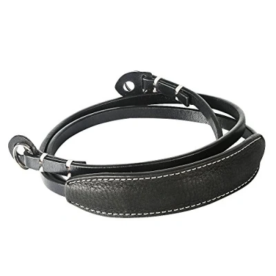 Abbildung von CANPIS Echtes Leder Kamera gurt Schnellverschluss, CP005 Vintage Schultergurt Hals ragegurt für Nikon Canon Sony Pentax Leica Olympus Fuji Alle DSLR (Schwarz)