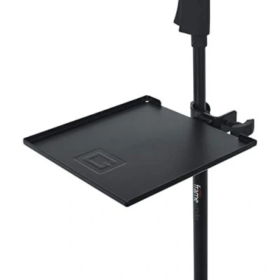 Abbildung von Gator Frameworks Mikrofonständer Clamp On Utility Shelf 9&quot; x Fläche mit 10 Pfund Belastbarkeit, (GFW SHELF0909)