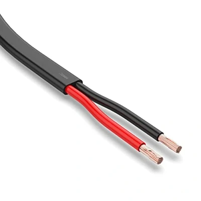Abbildung von AUPROTEC KFZ Kabel 2x1,0 mm² 10m flach FLRYY I Flachkabel Fahrzeugkabel/Fahrzeugleitung Verschiedene Anwendungen 2 poliges für Anhänger geeignet
