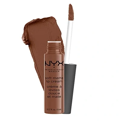 Abbildung von NYX Professional Makeup Lippenstift, Soft Matte Lip Cream, Cremiges und mattes Finish, Hochpigmentiert, Langanhaltend, Vegane Formel, Farbton: Berlin