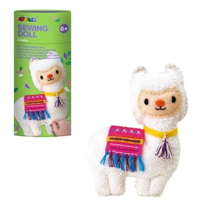 Abbildung von Avenir 6301623 DIY Nähset, Sewing Llama, Bastelset für Kinder, Kreativ Set, ab 6 Jahren Mittel