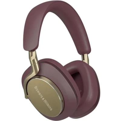 Abbildung von Bowers &amp; Wilkins PX8 Flaggschiff Over Ear Kopfhörer mit Geräuschunterdrückung, kabellos, Bluetooth 5.0 und Schnellladung, 30 Stunden hochauflösende Wiedergabe integriertes Mikrofon, Burgunderrot